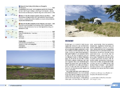 Buchcover und Innenansicht für das Buch: Reise Know-How Wohnmobil-Tourguide Bretagne