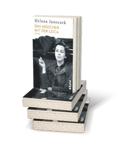 Buchcover und Innenansicht für das Buch: La ragazza con la Leica