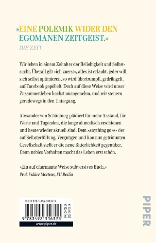 Buchcover und Innenansicht für das Buch: Die Kunst des lässigen Anstands