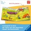 Buchcover und Innenansicht für das Buch: Mein großes Puzzle-Spielbuch Bauernhof