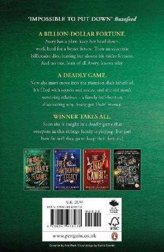 Buchcover und Innenansicht für das Buch: The Inheritance Games