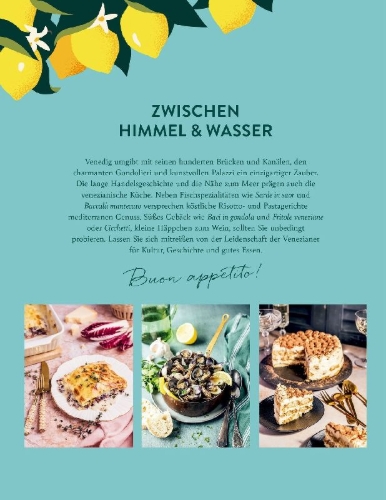Buchcover und Innenansicht für das Buch: Ti Amo Venezia