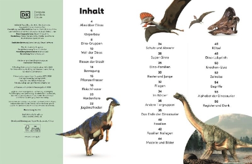 Buchcover und Innenansicht für das Buch: memo Wissen Kids. Dinosaurier