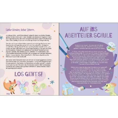 Buchcover und Innenansicht für das Buch: Mein starkes erstes Schuljahr