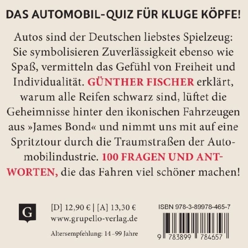 Buchcover und Innenansicht für das Buch: Automobil-Quiz