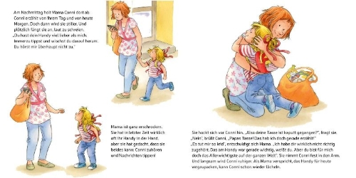 Buchcover und Innenansicht für das Buch: LESEMAUS 116: Conni hat Kummer