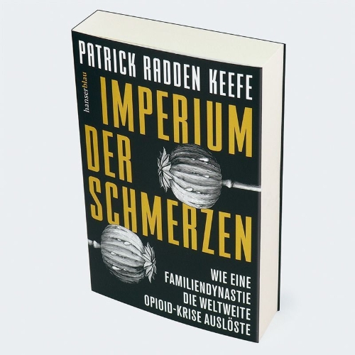 Buchcover und Innenansicht für das Buch: Empire of Pain: The Secret History of the Sackler Dynasty