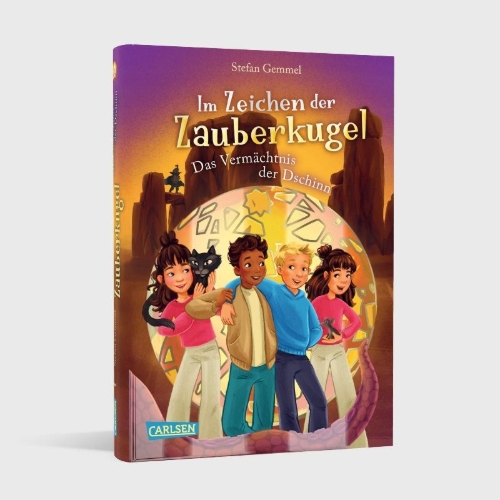 Buchcover und Innenansicht für das Buch: Im Zeichen der Zauberkugel 12: Das Vermächtnis der Dschinn