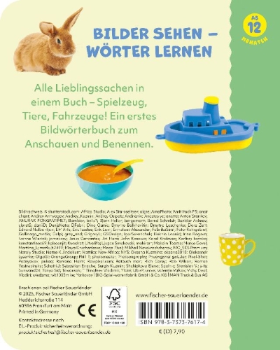 Buchcover und Innenansicht für das Buch: Kennst du das? Erste Wörter