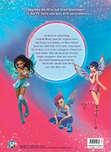 Buchcover und Innenansicht für das Buch: Winx Club: Magische Geschichten aus Alfea