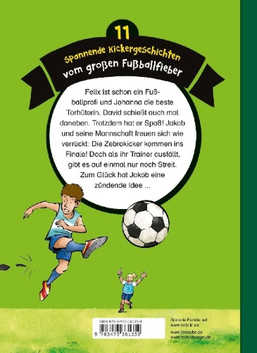 Buchcover und Innenansicht für das Buch: Die schönsten Leseraben-Fußballgeschichten - Leserabe 2. Klasse - Erstlesebuch für Kinder ab 7 Jahren