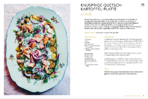Buchcover und Innenansicht für das Buch: Sommerhausküche: Rezepte für die schönste Zeit im Norden