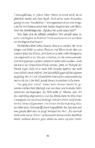 Buchcover und Innenansicht für das Buch: Tennis ist Kopfsache