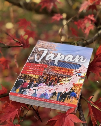 Buchcover und Innenansicht für das Buch: Reiseführer Japan - Reiserouten, Highlights, Inspiration