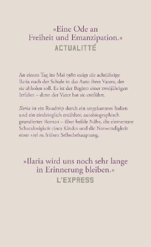 Buchcover und Innenansicht für das Buch: Ilaria ou la conquête de la désobéissance