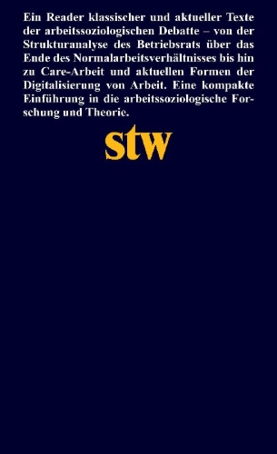 Buchcover und Innenansicht für das Buch: Soziologie der Arbeit