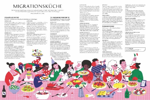 Buchcover und Innenansicht für das Buch: Die Gourmet-Bibel Italien