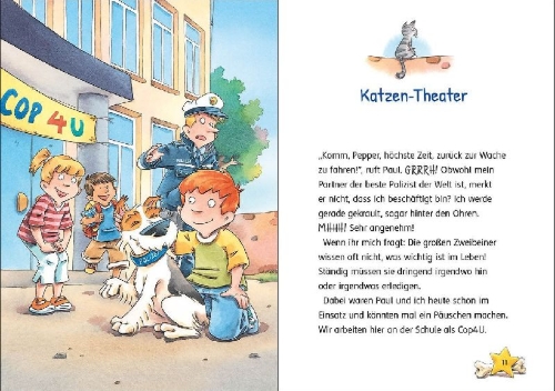 Buchcover und Innenansicht für das Buch: Kommissar Pfote (Band 4) - Ein haariger Fall
