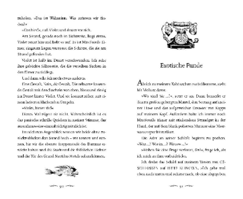 Buchcover und Innenansicht für das Buch: Malamander Die Geheimnisse von Eerie-on-Sea
