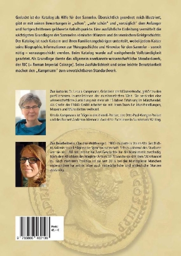Buchcover und Innenansicht für das Buch: Die Münzen der römischen Kaiserzeit