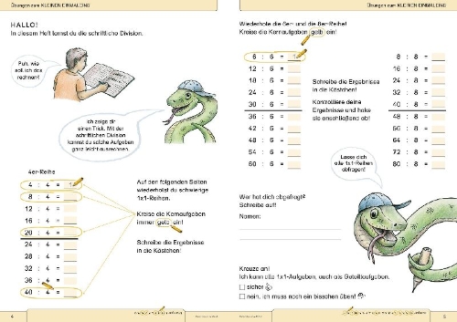 Buchcover und Innenansicht für das Buch: Ich kann schriftlich dividieren