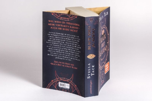 Buchcover und Innenansicht für das Buch: Black Bird Academy - Fürchte das Licht