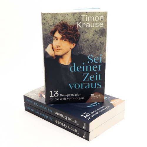 Buchcover und Innenansicht für das Buch: Sei deiner Zeit voraus