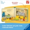 Buchcover und Innenansicht für das Buch: Mein großes Fühlbuch: Meine Lieblingstiere, Spielbuch ab 18 Monaten, Bilderbuch, Entdeckerbuch