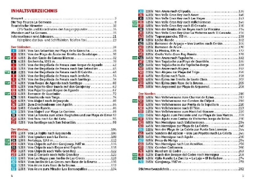 Buchcover und Innenansicht für das Buch: ROTHER Wanderführer La Gomera. 73 Touren auf der wildesten Insel der Kanaren - die schönsten Küsten- und Bergwanderungen