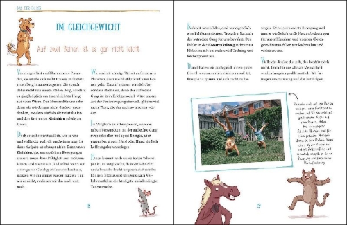 Buchcover und Innenansicht für das Buch: Bewegung macht dich stark!