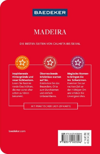 Buchcover und Innenansicht für das Buch: Baedeker Reiseführer Madeira