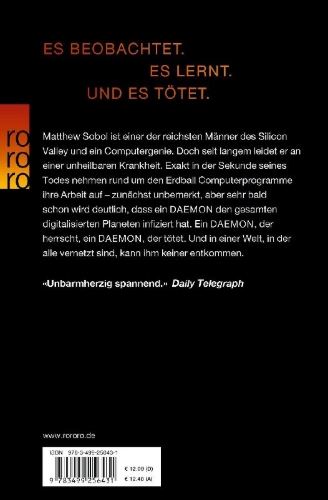 Buchcover und Innenansicht für das Buch: DAEMON