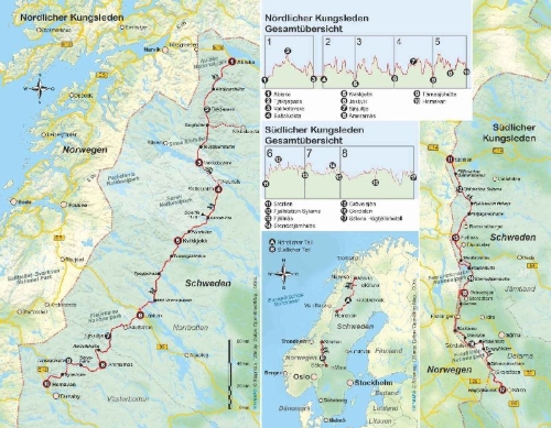 Buchcover und Innenansicht für das Buch: Schweden: Kungsleden