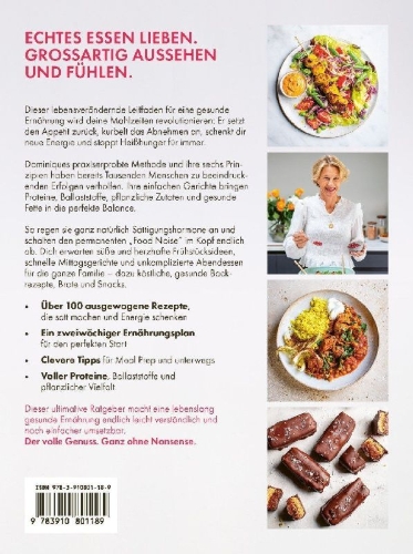 Buchcover und Innenansicht für das Buch: No-Nonsense-Nutrition