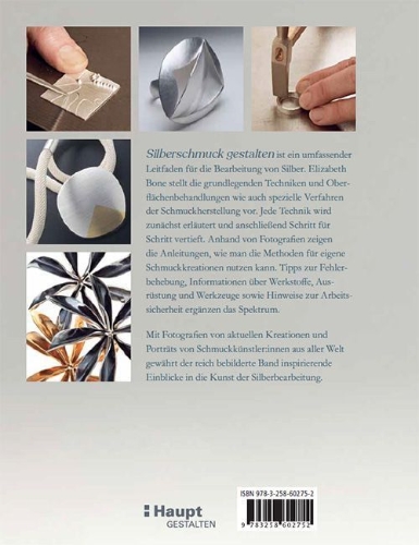 Buchcover und Innenansicht für das Buch: Silberschmuck gestalten