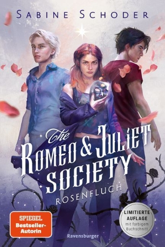 Buchcover und Innenansicht für das Buch: The Romeo & Juliet Society, Band 1: Rosenfluch