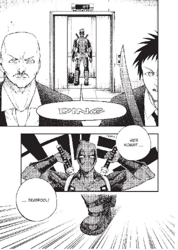 Buchcover und Innenansicht für das Buch: Deadpool Samurai (Manga) 01