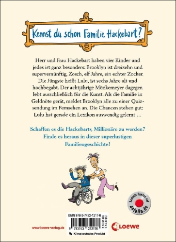 Buchcover und Innenansicht für das Buch: Crazy Family