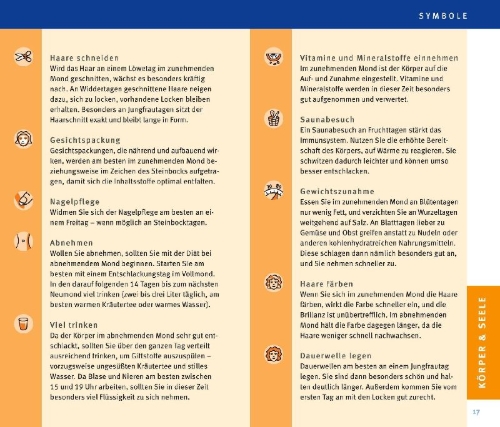Buchcover und Innenansicht für das Buch: Mondkalender 2027