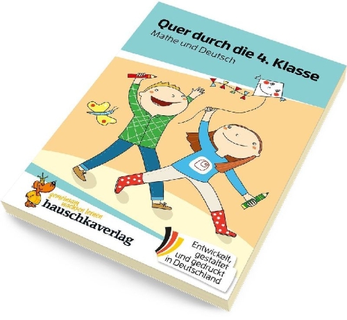 Buchcover und Innenansicht für das Buch: Fit für Gymnasium und Realschule, spielerisch wiederholen inklusive Lösungen