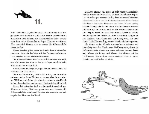 Buchcover und Innenansicht für das Buch: Manchmal wär ich gern ein Hai