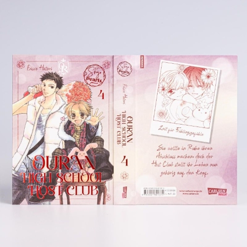 Buchcover und Innenansicht für das Buch: Ouran Koukou Host Bu
