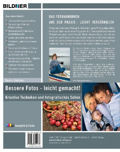 Buchcover und Innenansicht für das Buch: Bessere Fotos - leicht gemacht!