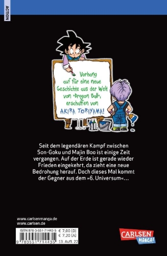 Buchcover und Innenansicht für das Buch: Dragon Ball Super