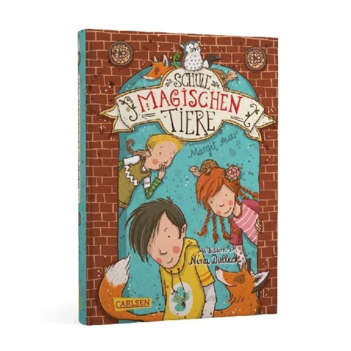 Buchcover und Innenansicht für das Buch: Die Schule der magischen Tiere 01