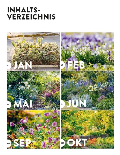 Buchcover und Innenansicht für das Buch: Das große Gartenjahr-Buch