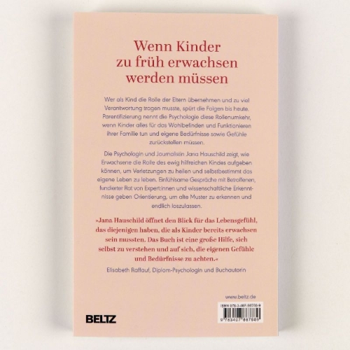 Buchcover und Innenansicht für das Buch: Das ewig hilfreiche Kind