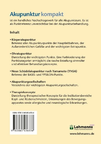 Buchcover und Innenansicht für das Buch: Akupunktur kompakt