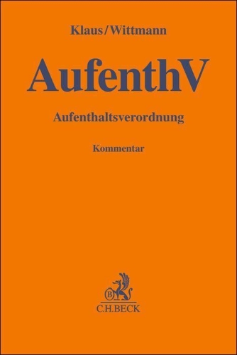Buchcover und Innenansicht für das Buch: AufenthV