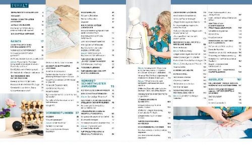 Buchcover und Innenansicht für das Buch: Passt perfekt - Schnittmuster an die eigene Körperform anpassen